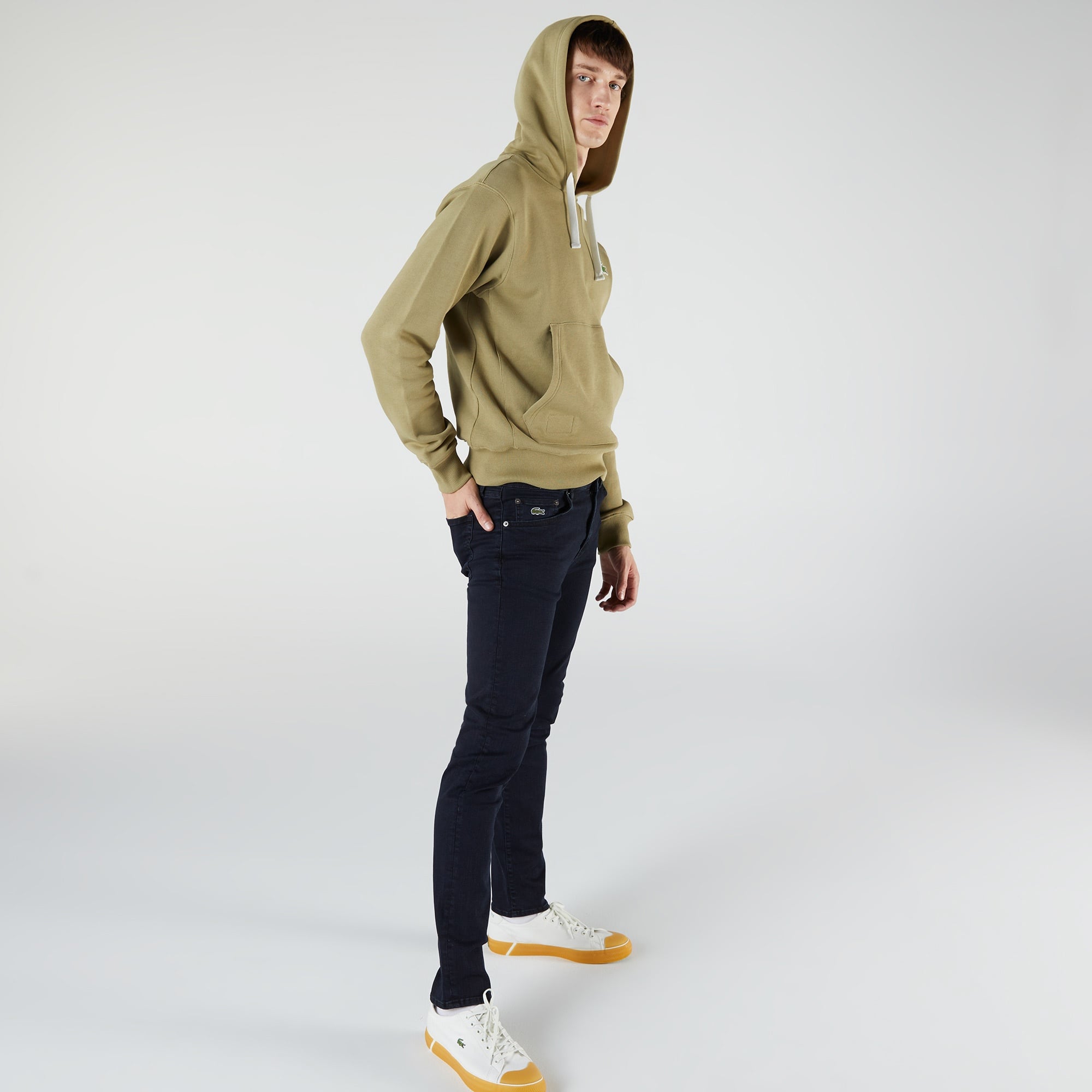 Lacoste Erkek Slim Fit Mavi Jean Pantolon