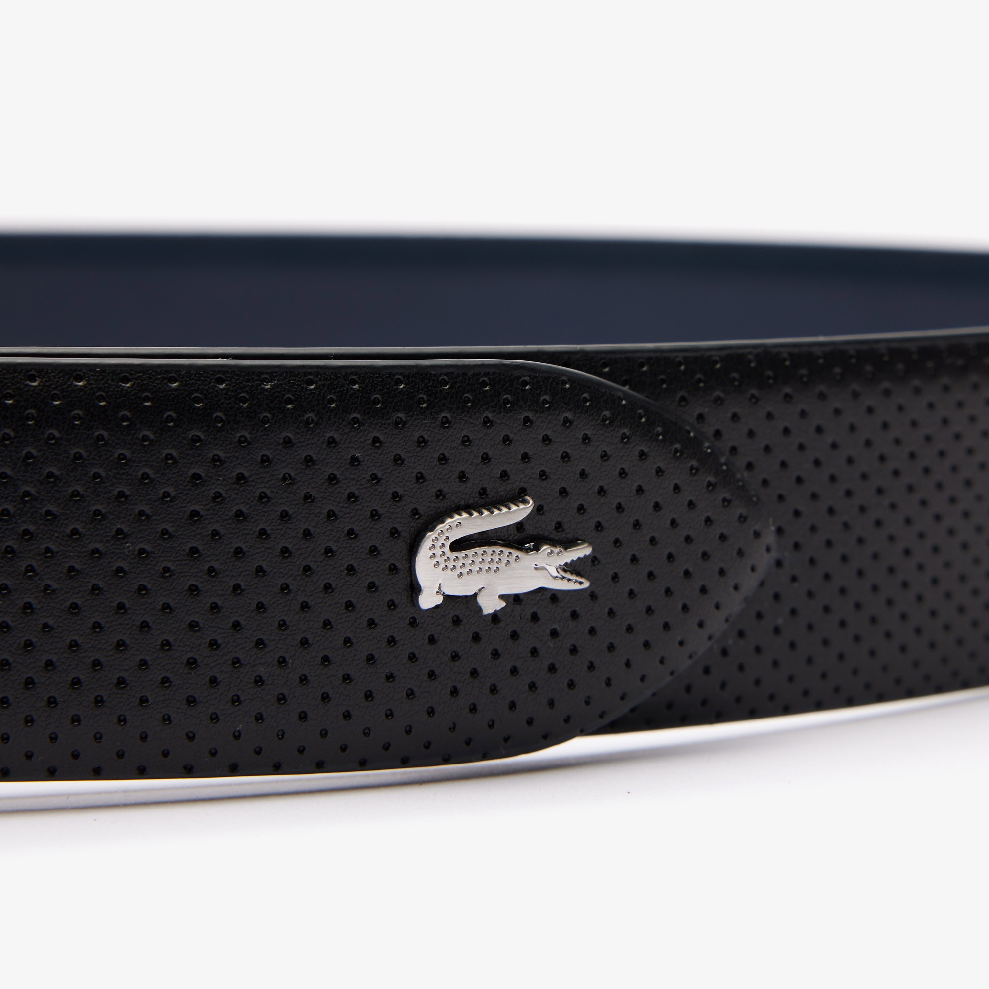 Lacoste Elegance Erkek Çift Taraflı Deri Siyah Kemer