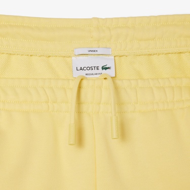  Unisex Regular Fit Baskılı Sarı Şort