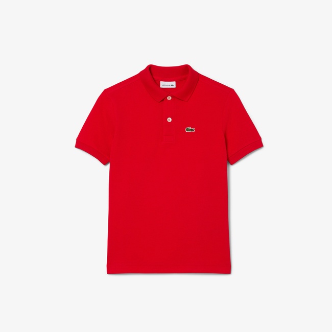  Lacoste Çocuk Regular Fit Kırmızı Polo