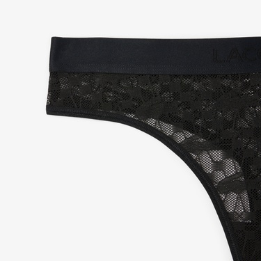  Lacoste Kadın Siyah Külot