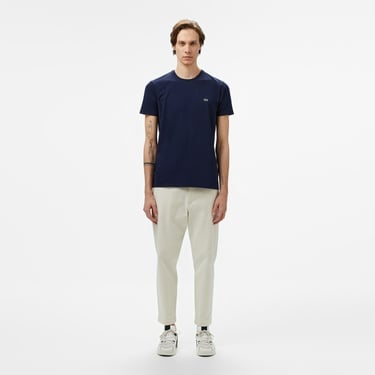  Lacoste Erkek Slim Fit Bisiklet Yaka Lacivert T-Shirt
