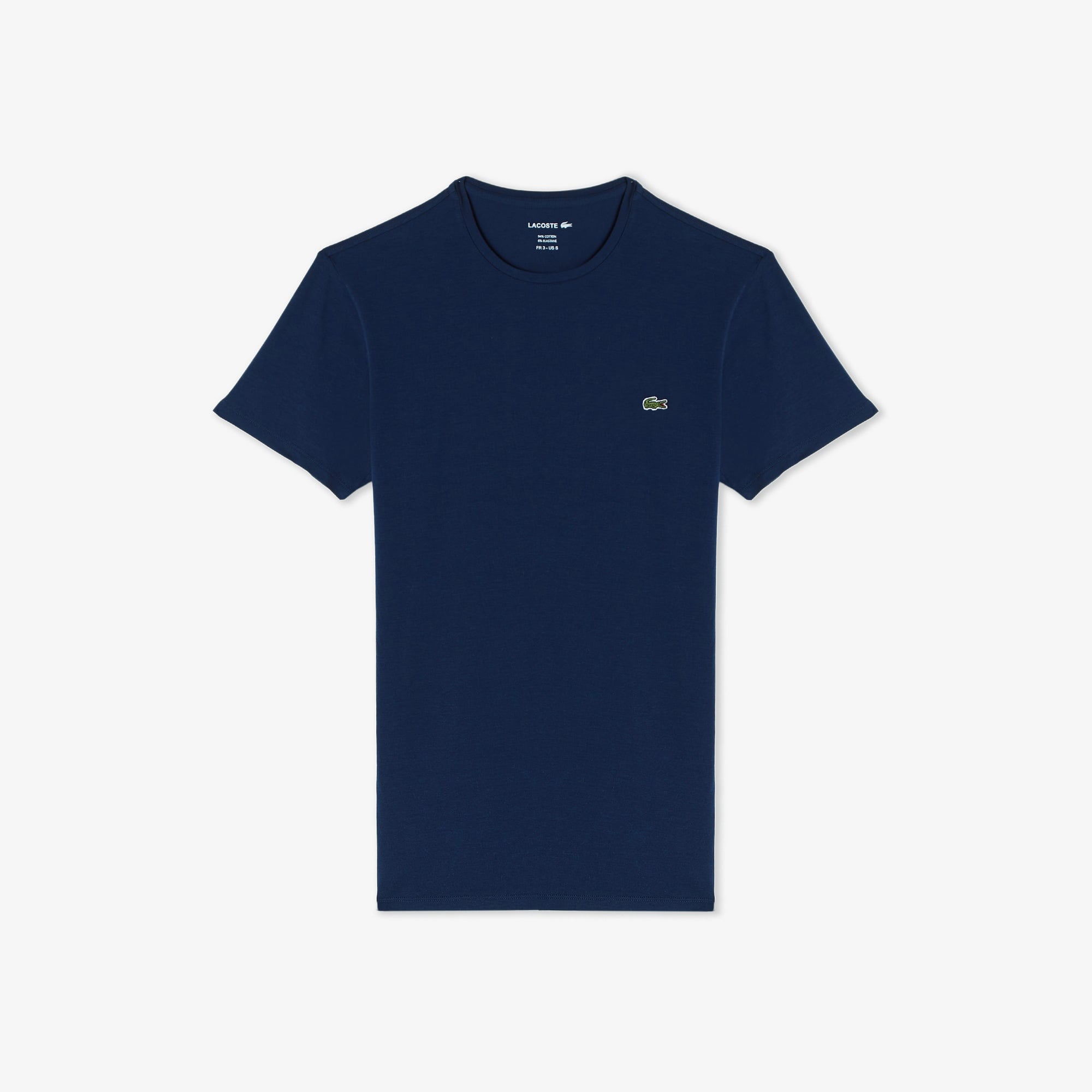 Lacoste Erkek Slim Fit Bisiklet Yaka Lacivert T-Shirt