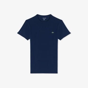  Lacoste Erkek Slim Fit Bisiklet Yaka Lacivert T-Shirt