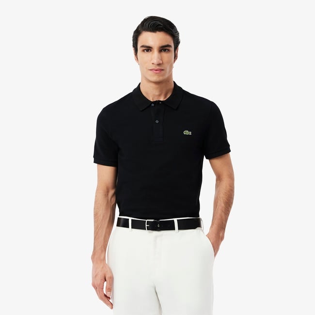 Lacoste L.12.12 Erkek Slim Fit Siyah Polo