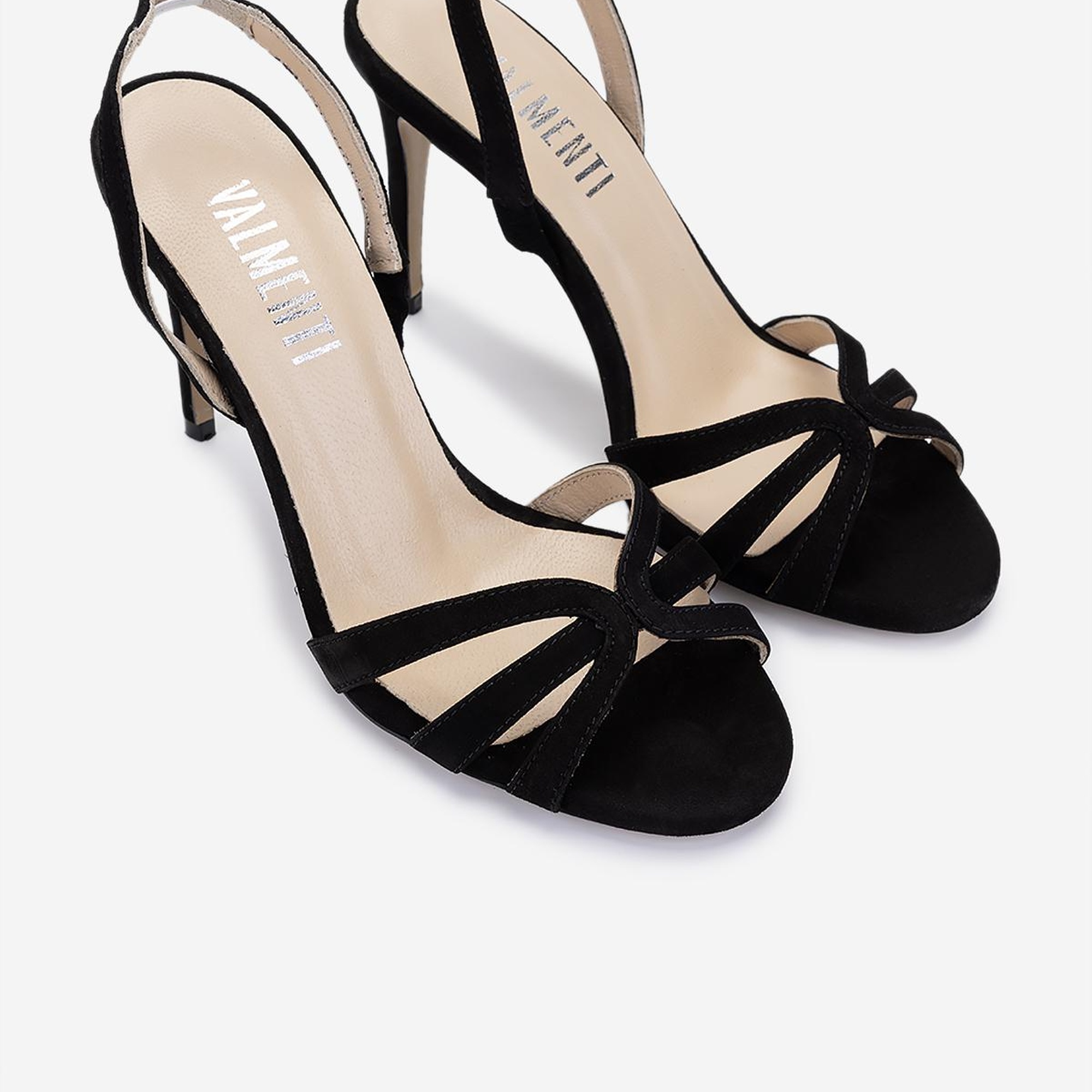 Valmenti Kadın Siyah Süet Topuklu Ayakkabı