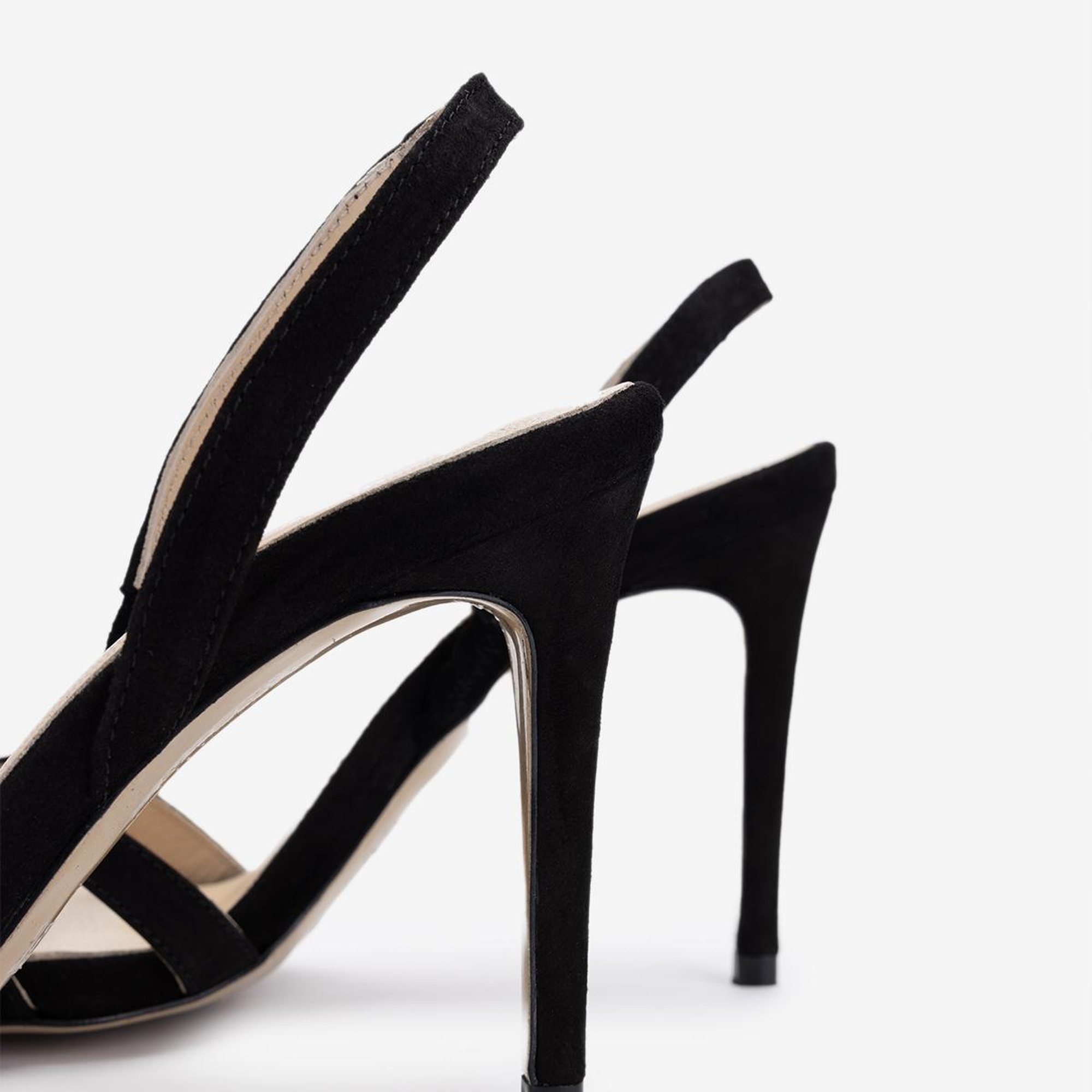 Valmenti Kadın Siyah Süet Topuklu Ayakkabı