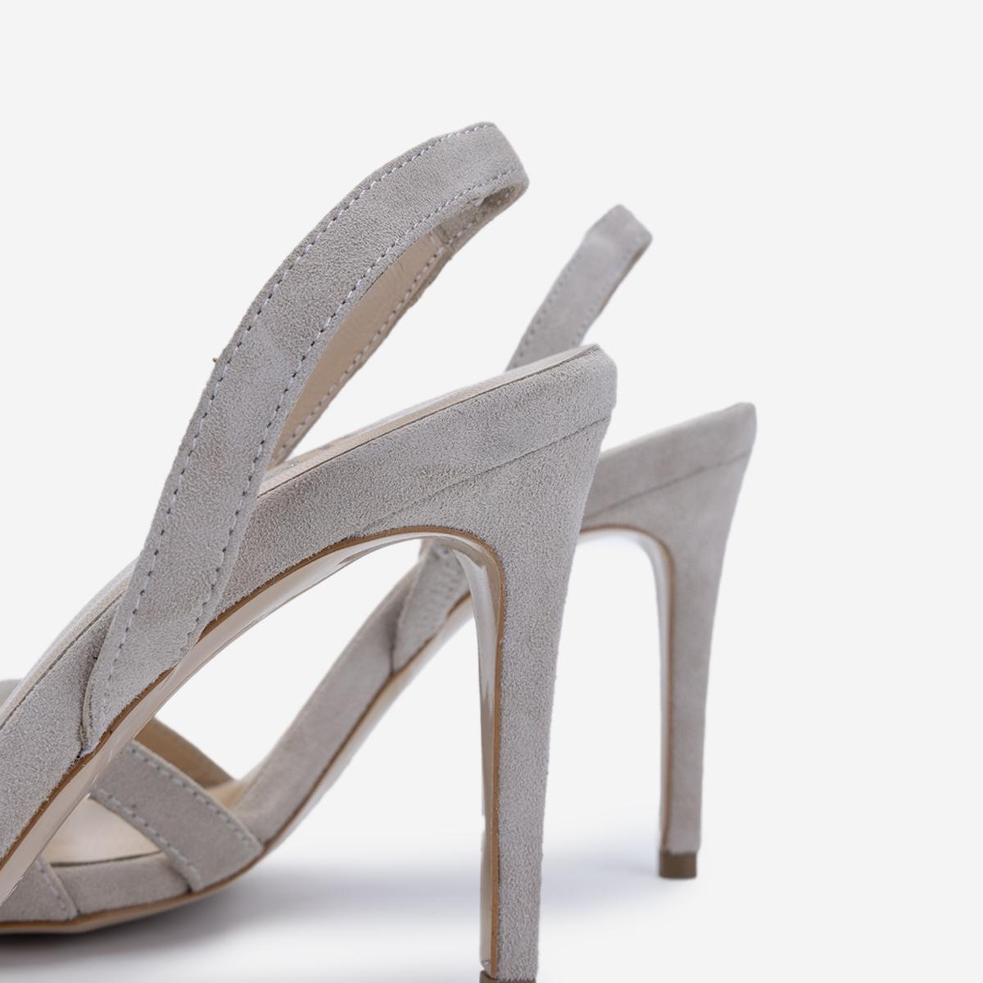 Valmenti Kadın Bej Süet Topuklu Ayakkabı