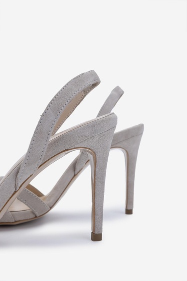  Valmenti Kadın Bej Süet Topuklu Ayakkabı