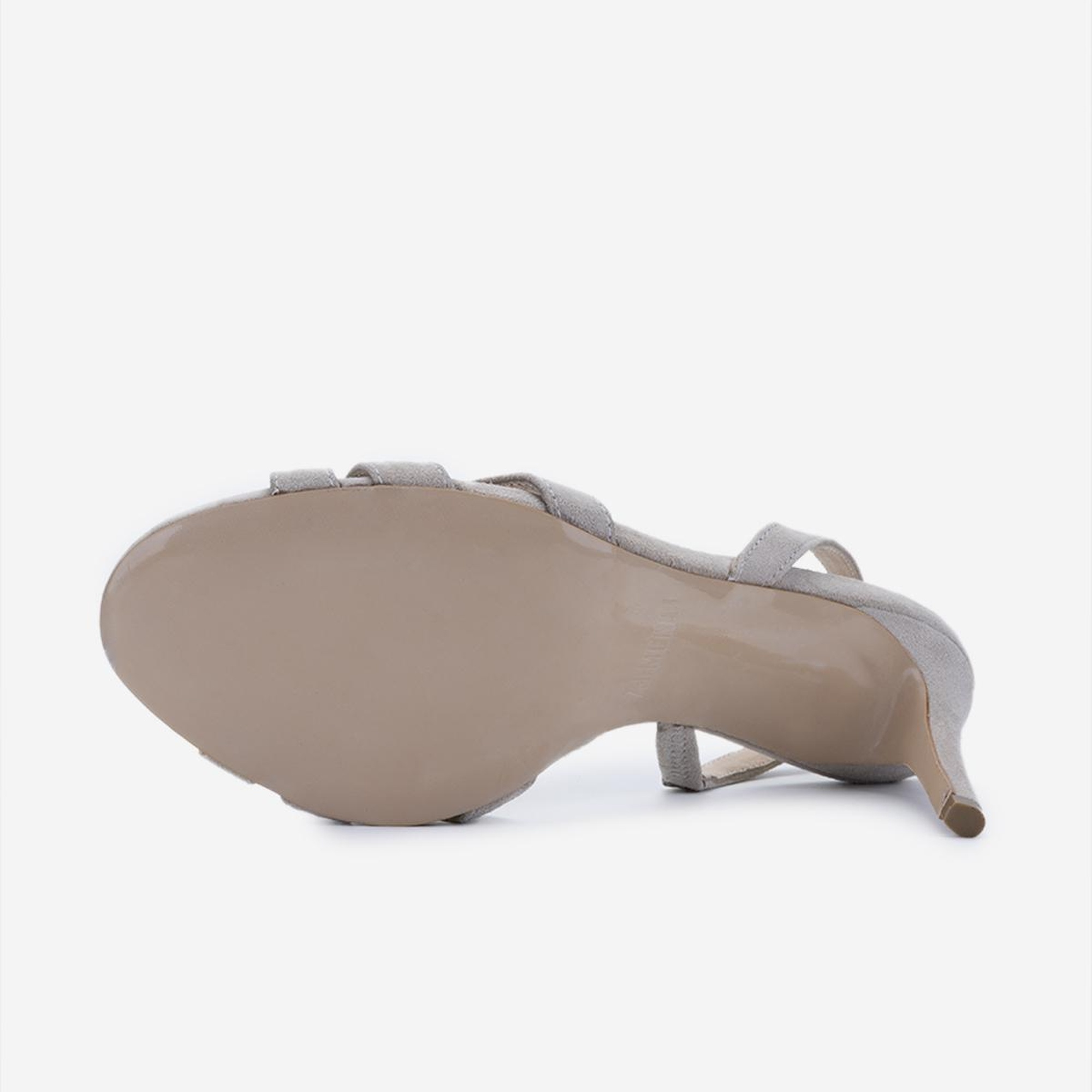 Valmenti Kadın Bej Süet Topuklu Ayakkabı