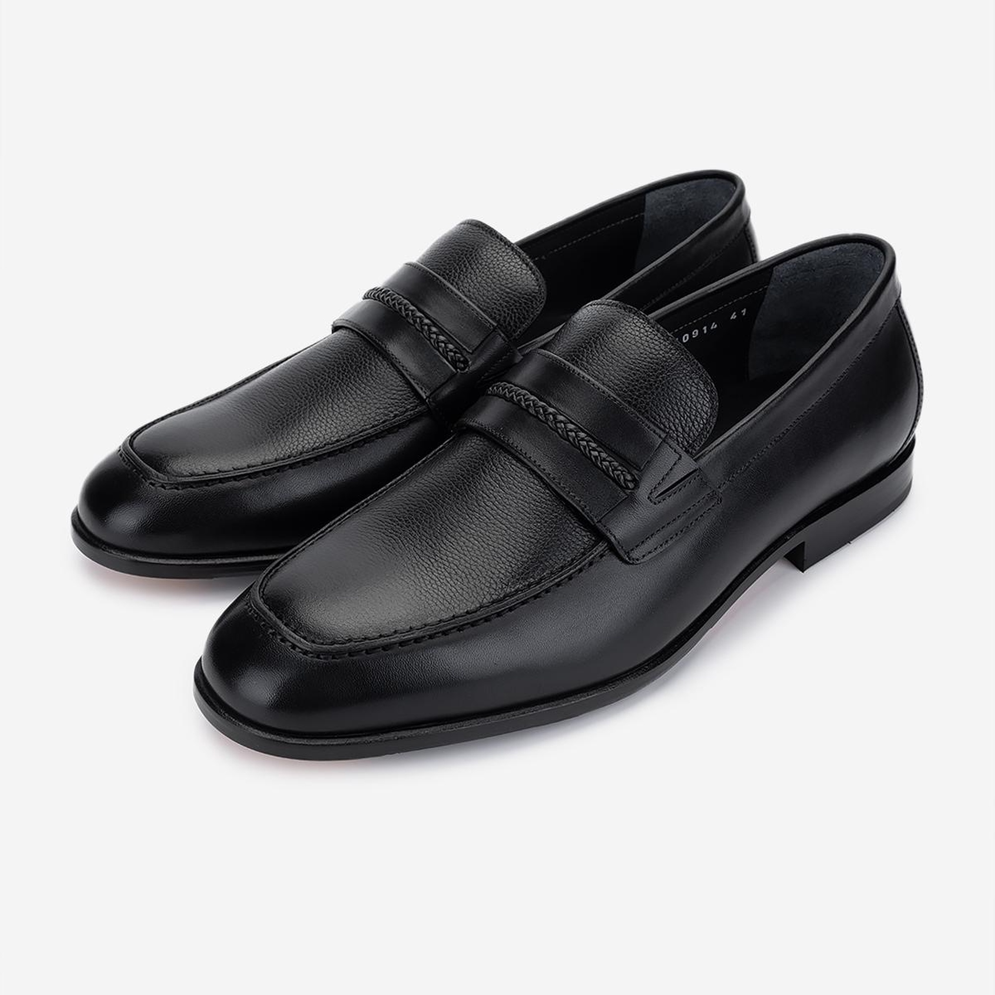 Valmenti Erkek Hakiki Deri Siyah Deri Klasik Ayakkabı