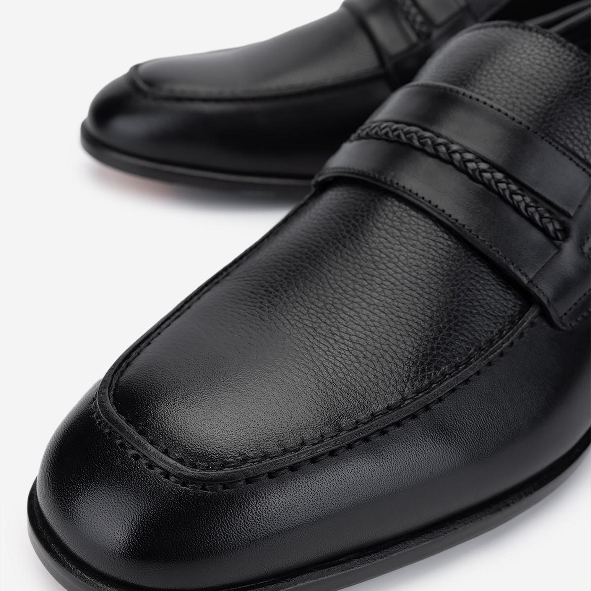 Valmenti Erkek Hakiki Deri Siyah Deri Klasik Ayakkabı