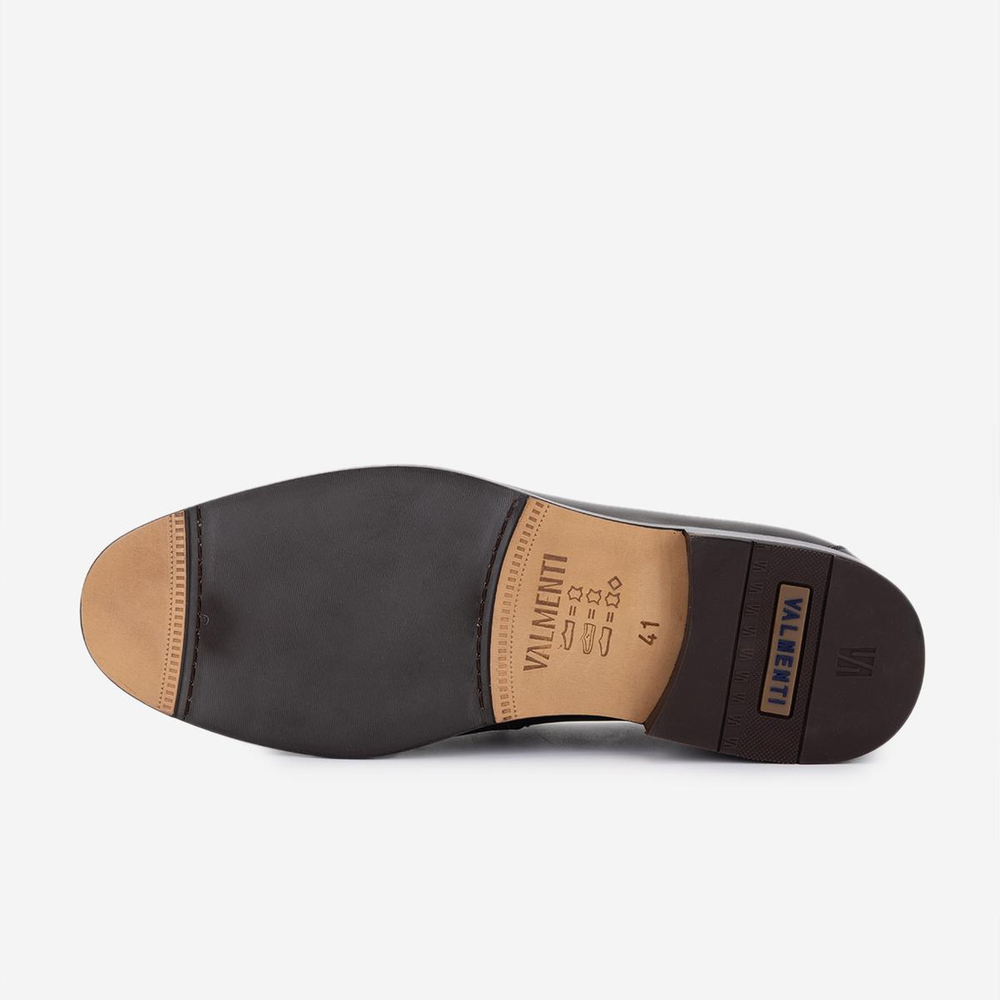 Valmenti Erkek Hakiki Deri Kahverengi Klasik Ayakkabı