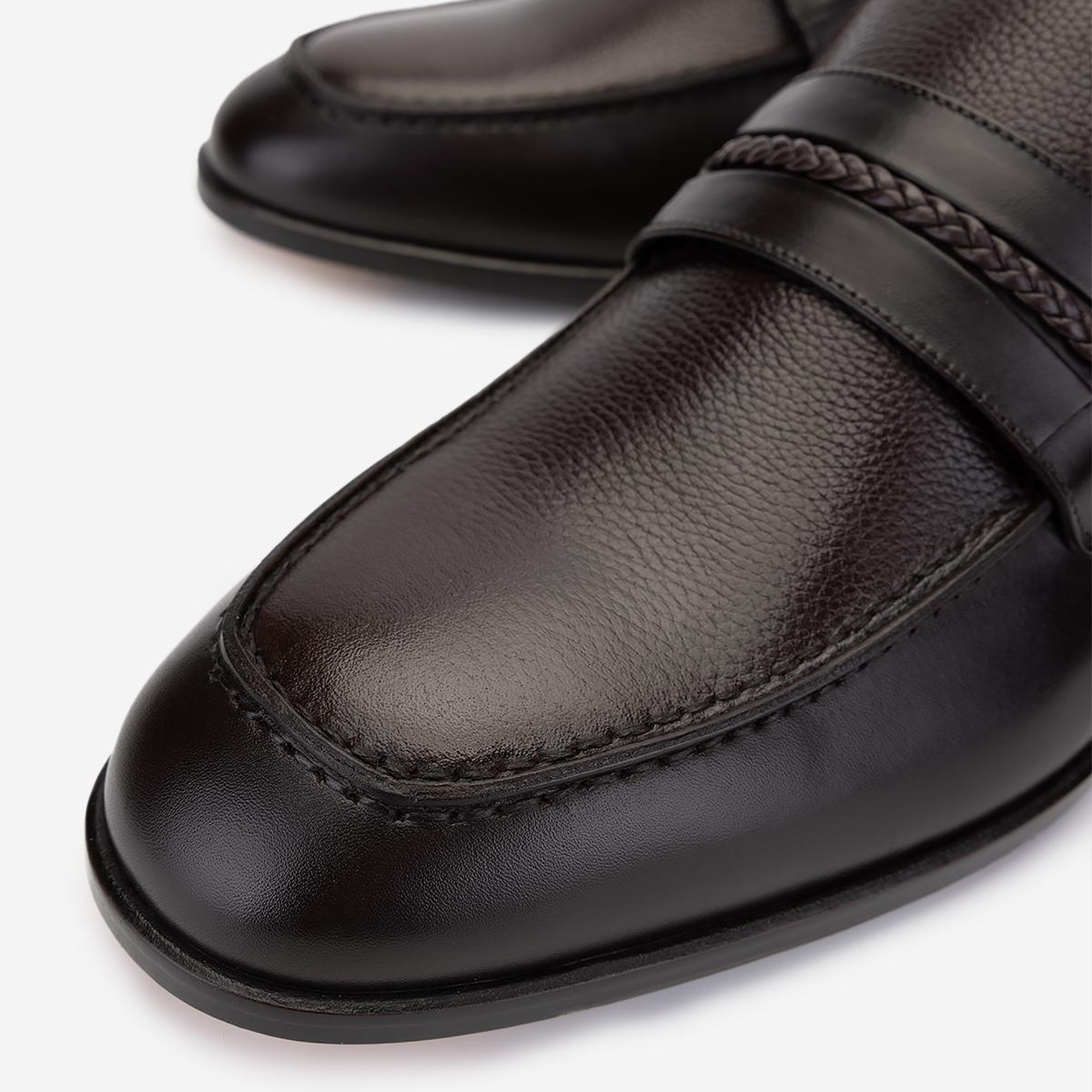 Valmenti Erkek Hakiki Deri Kahverengi Klasik Ayakkabı