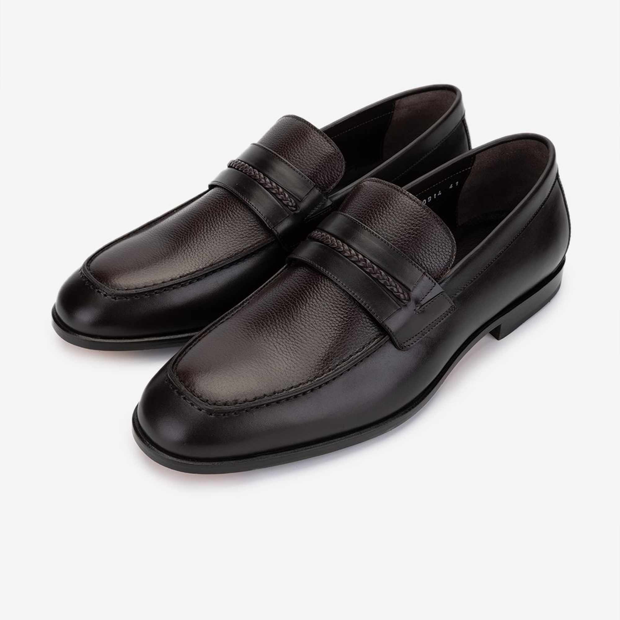 Valmenti Erkek Hakiki Deri Kahverengi Klasik Ayakkabı