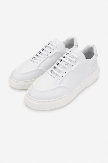  Valmenti Erkek Hakiki Deri Beyaz Sneakers & Spor Ayakkabı