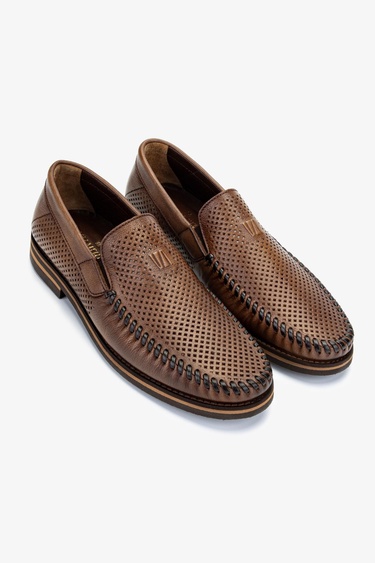  Valmenti Erkek Hakiki Deri Ceviz Casual Ayakkabı