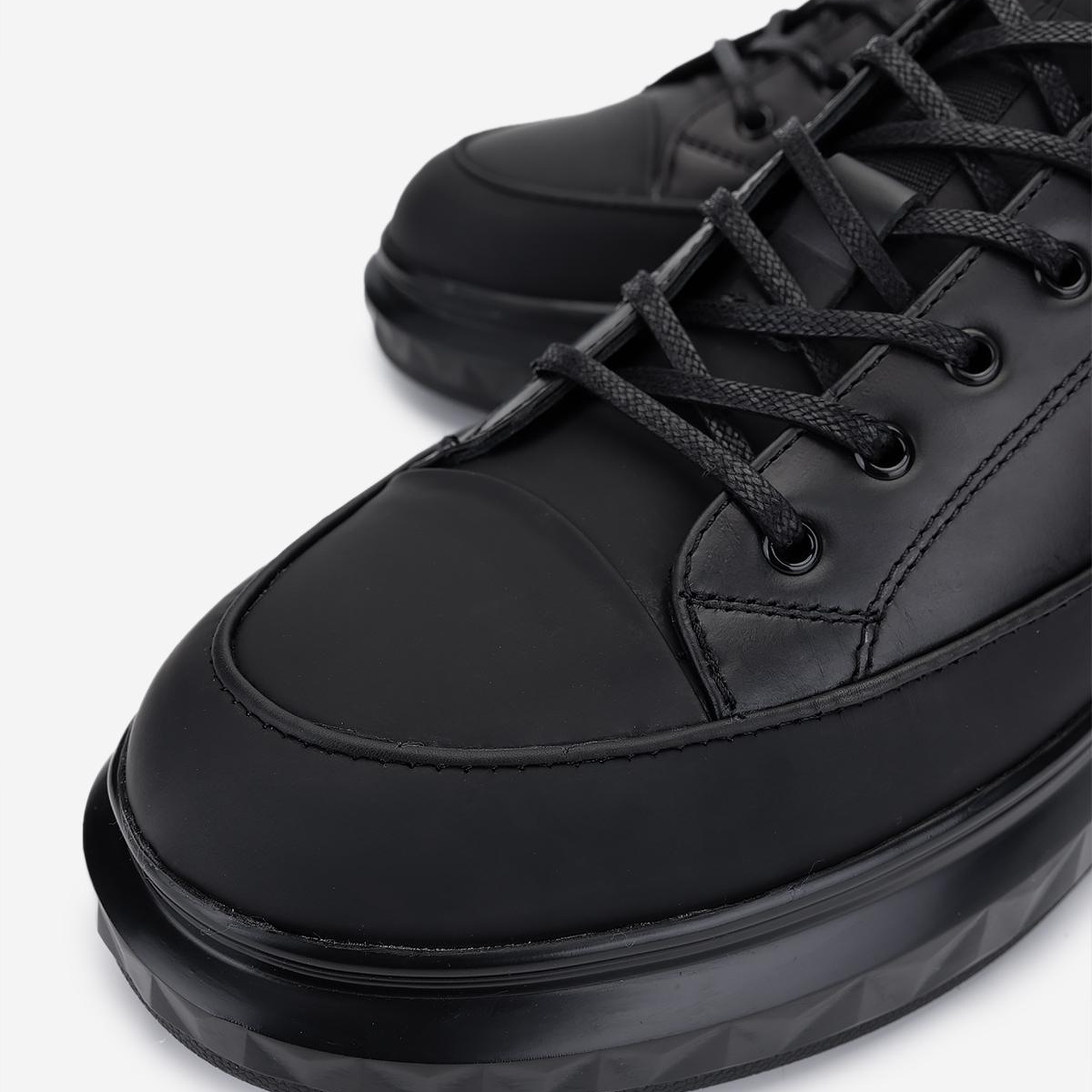 Valmenti Erkek Hakiki Deri Siyah Casual Ayakkabı