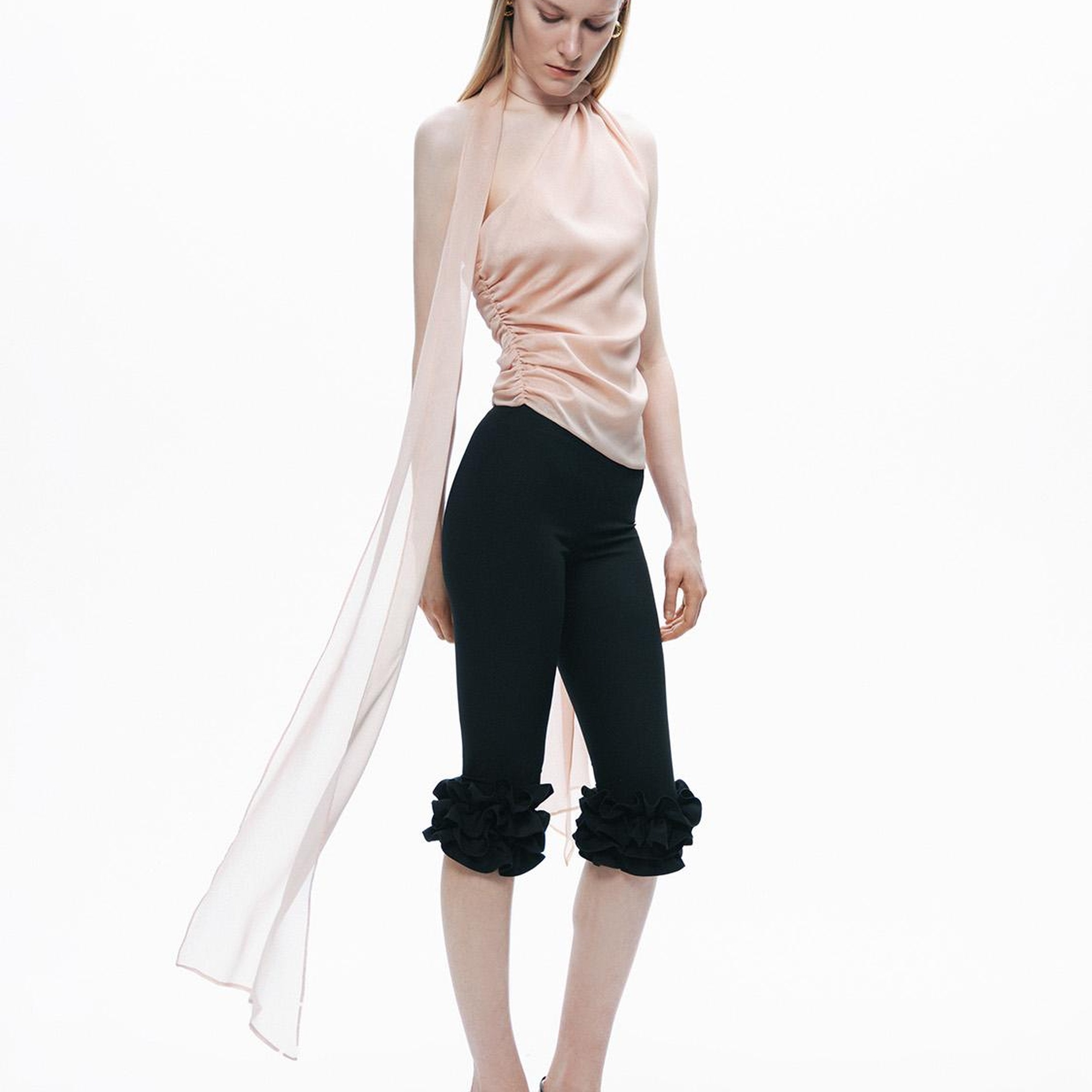 Şal Tasarımlı Bluz