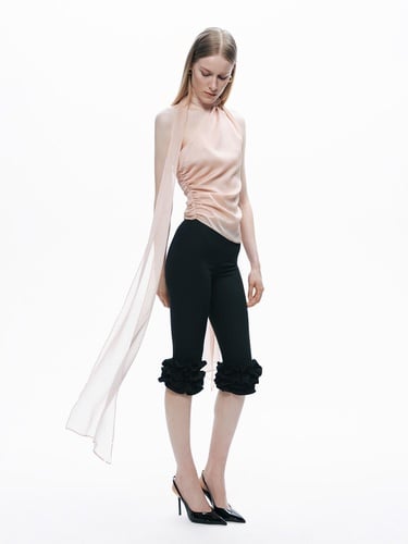  Şal Tasarımlı Bluz