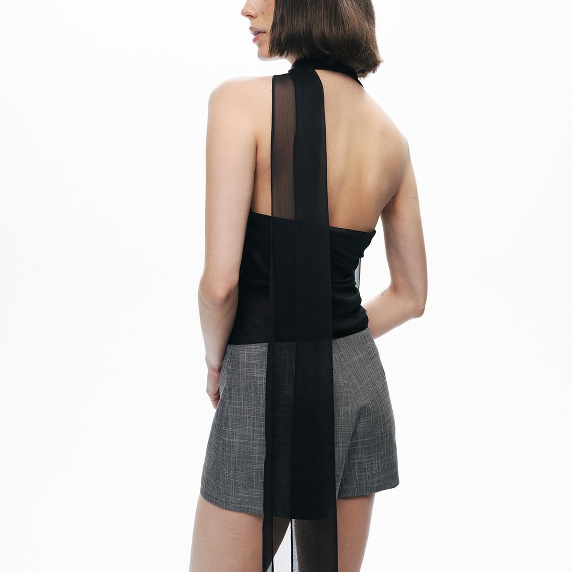 Düşük Bel Mini Şort Etek