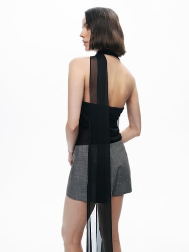  Düşük Bel Mini Şort Etek