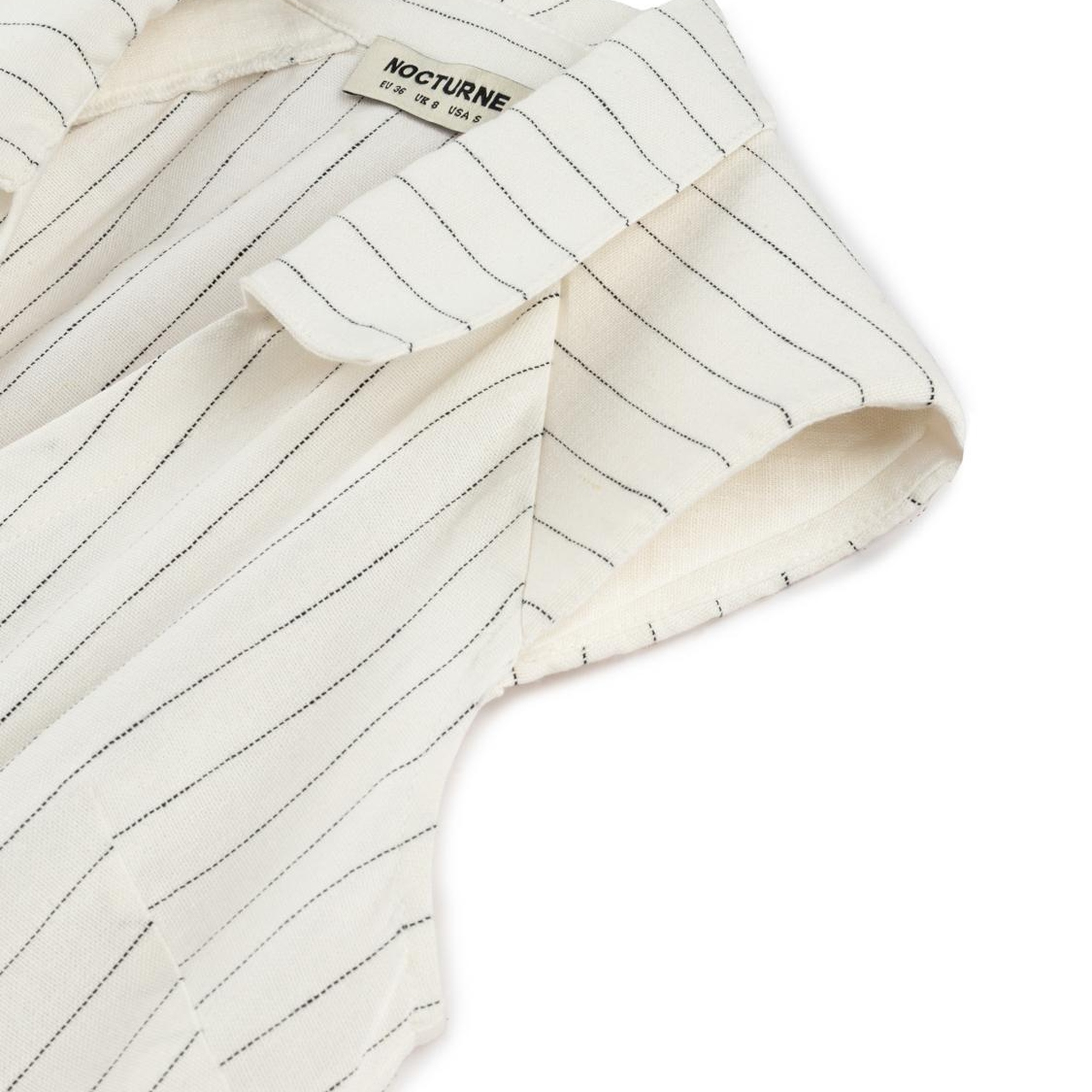 Vatkalı Kolsuz Keten Gömlek