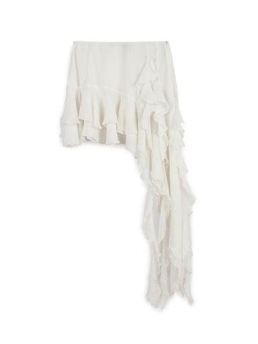  Fırfırlı Asimetrik Mini Etek