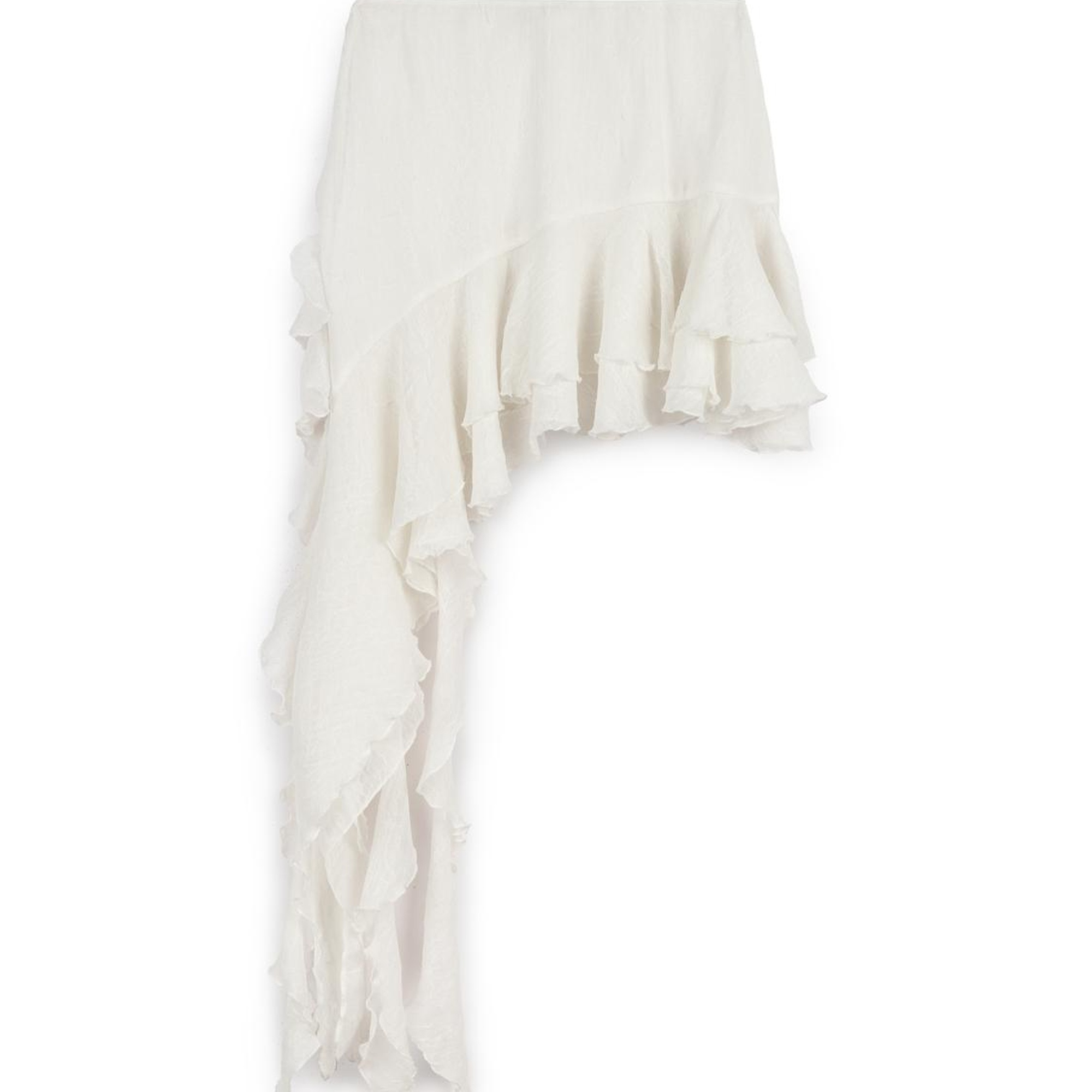 Fırfırlı Asimetrik Mini Etek