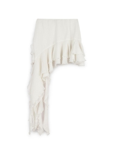  Fırfırlı Asimetrik Mini Etek