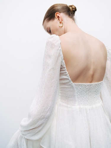  Volanlı Mini Elbise