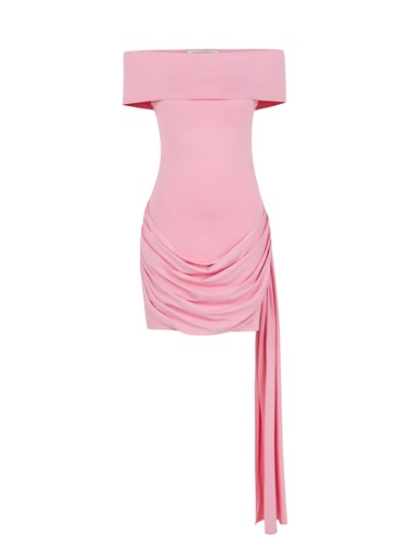  Açık Omuzlu Mini Elbise