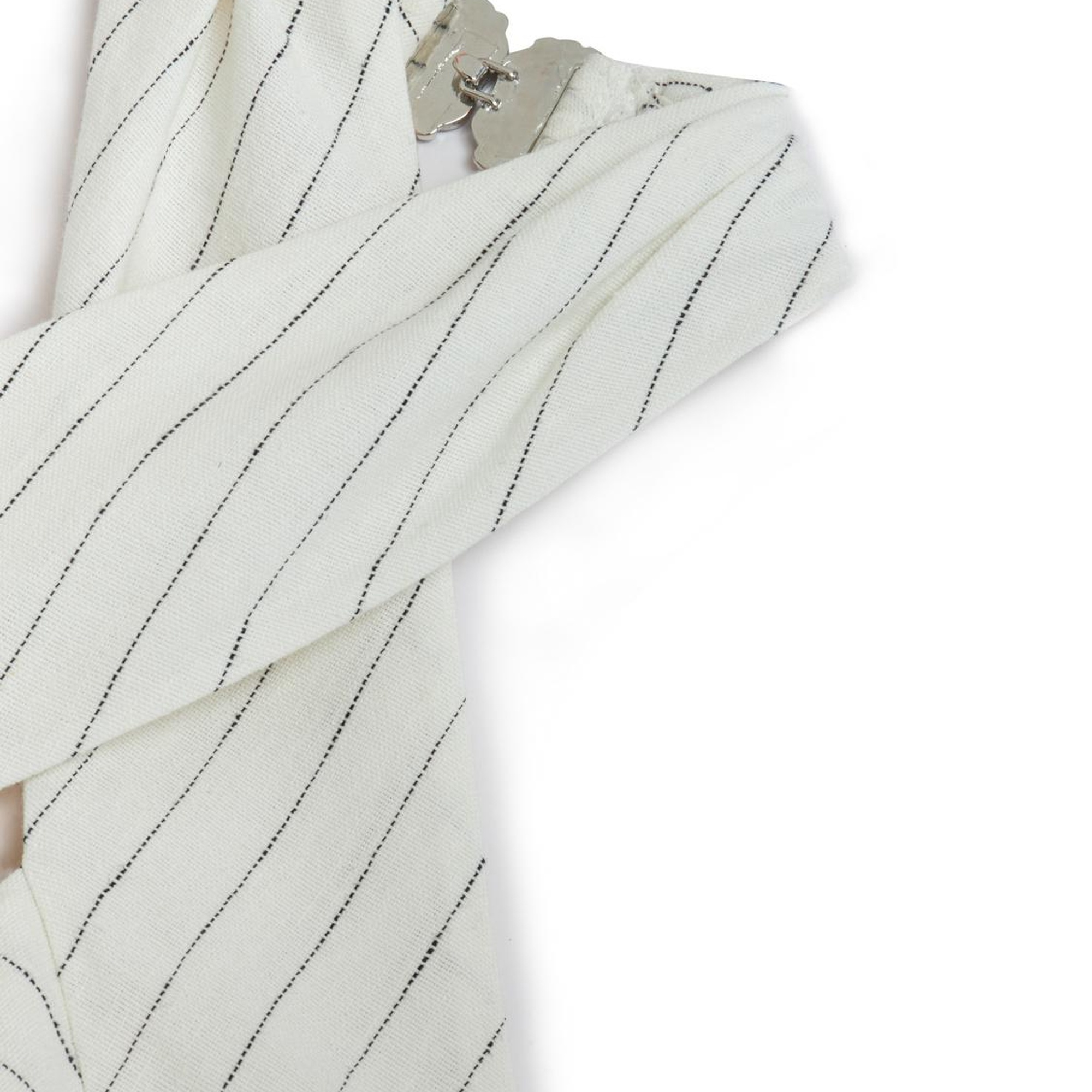 Boyundan Bağlamalı Keten Bluz