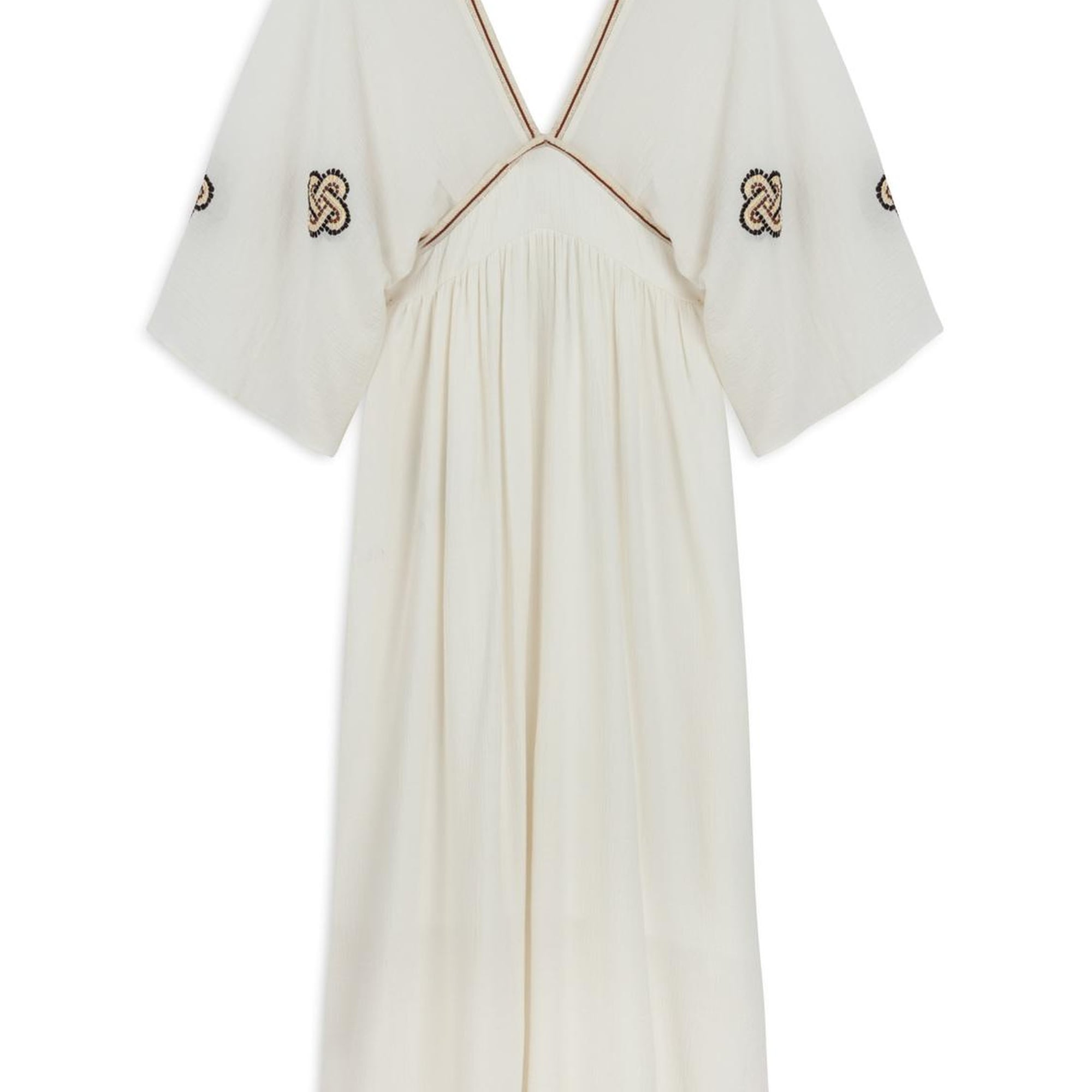 Nakış Detaylı Maxi Elbise