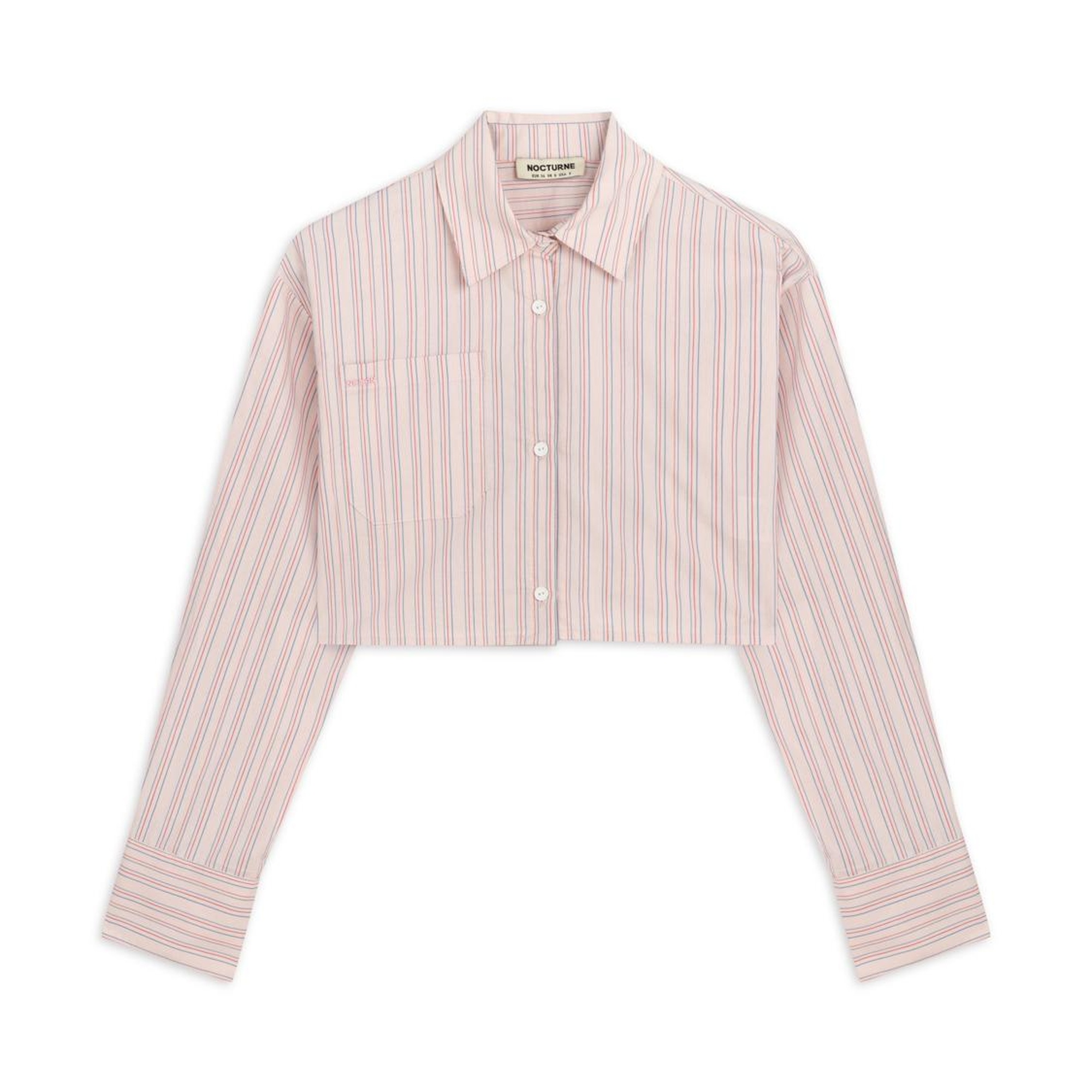 Çizgili Crop Gömlek