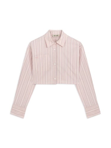  Çizgili Crop Gömlek