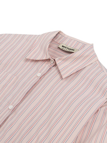  Çizgili Crop Gömlek