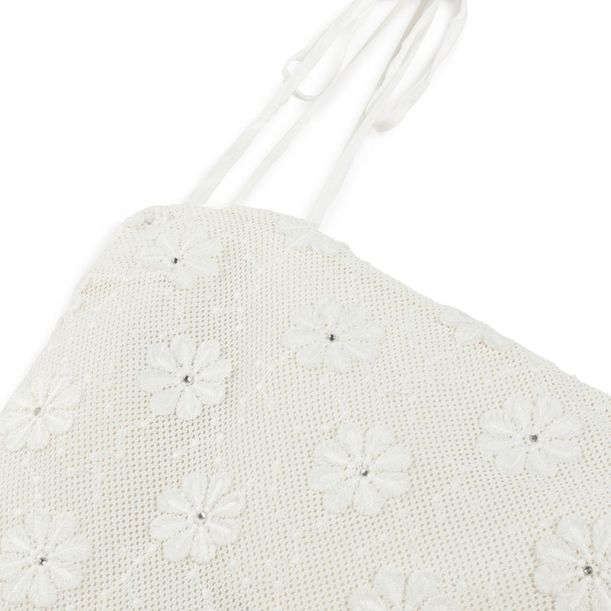 Taşlı Brodeli Elbise