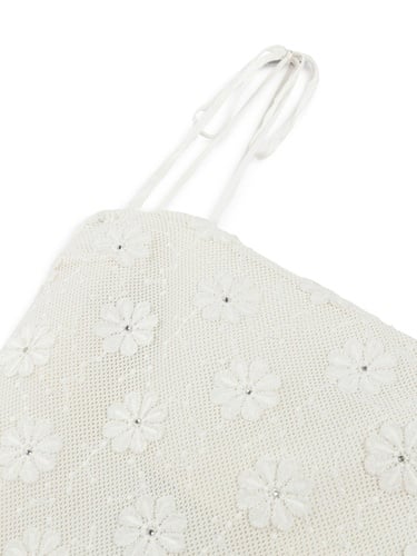  Taşlı Brodeli Elbise