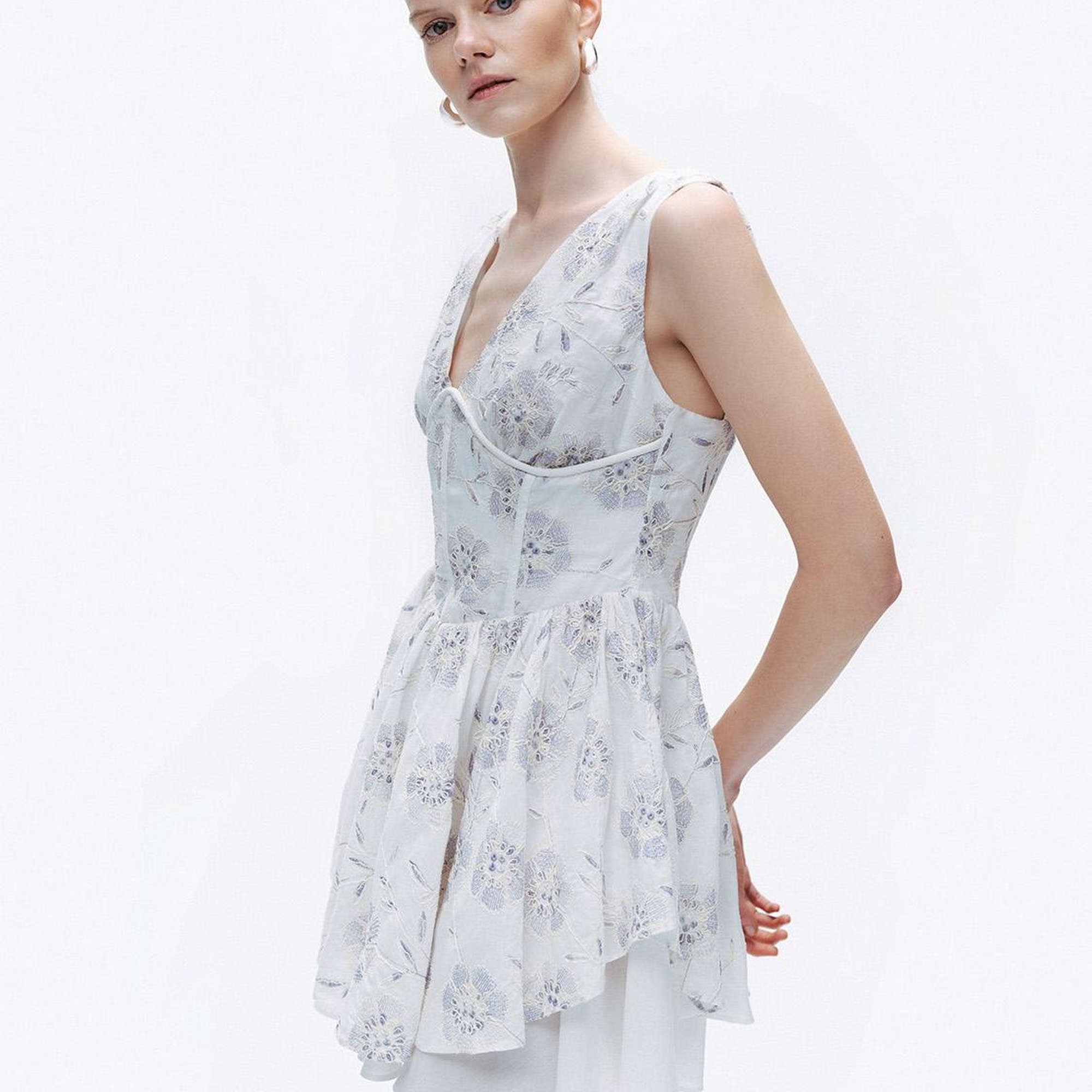 Korse Görünümlü Mini Elbise