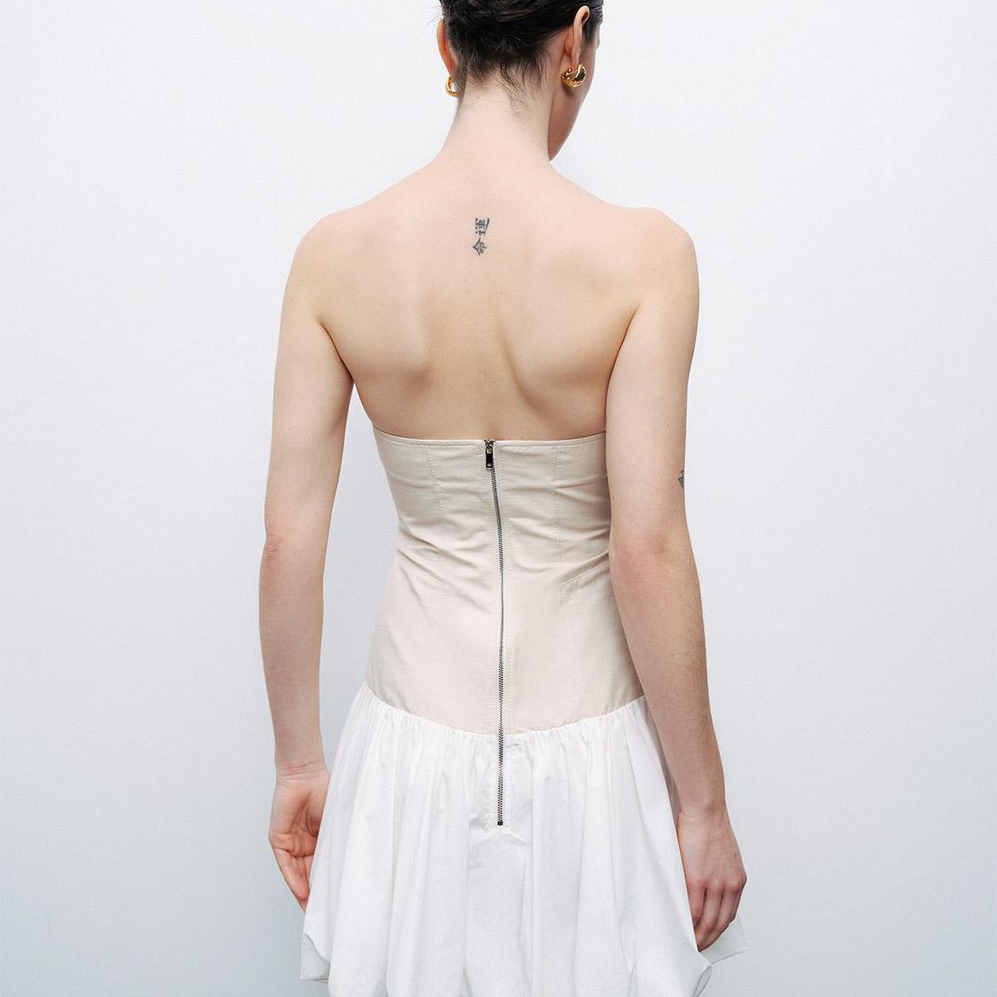 Straplez Mini Elbise