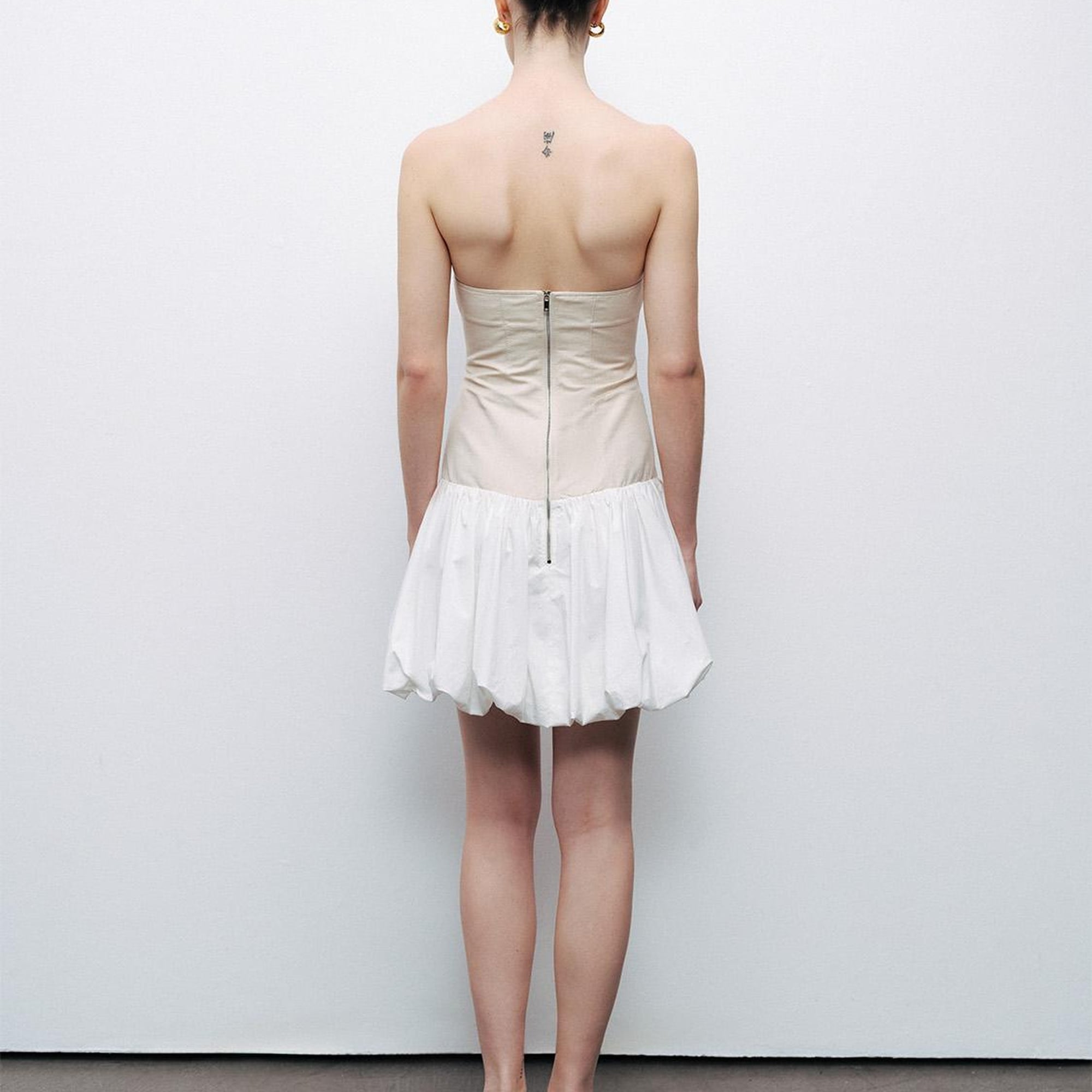 Straplez Mini Elbise