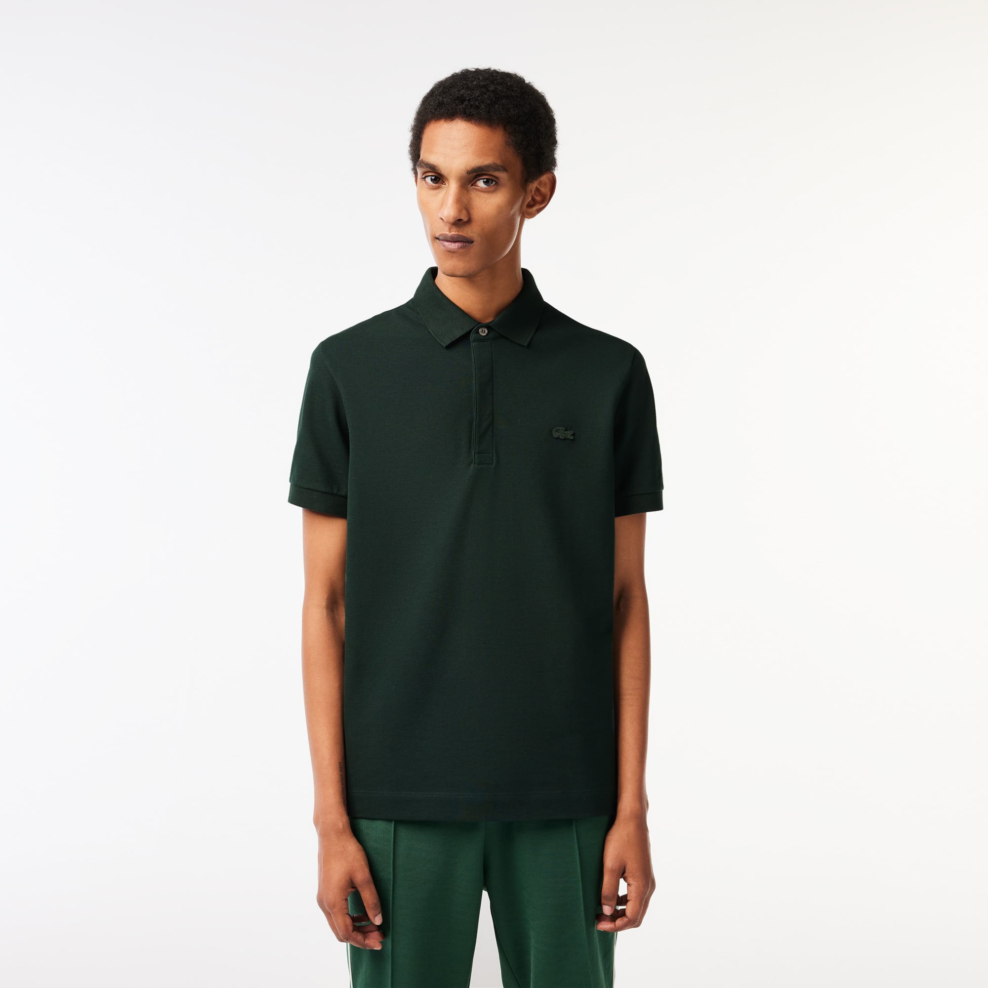  Lacoste Paris Erkek Regular Fit Koyu Yeşil Polo