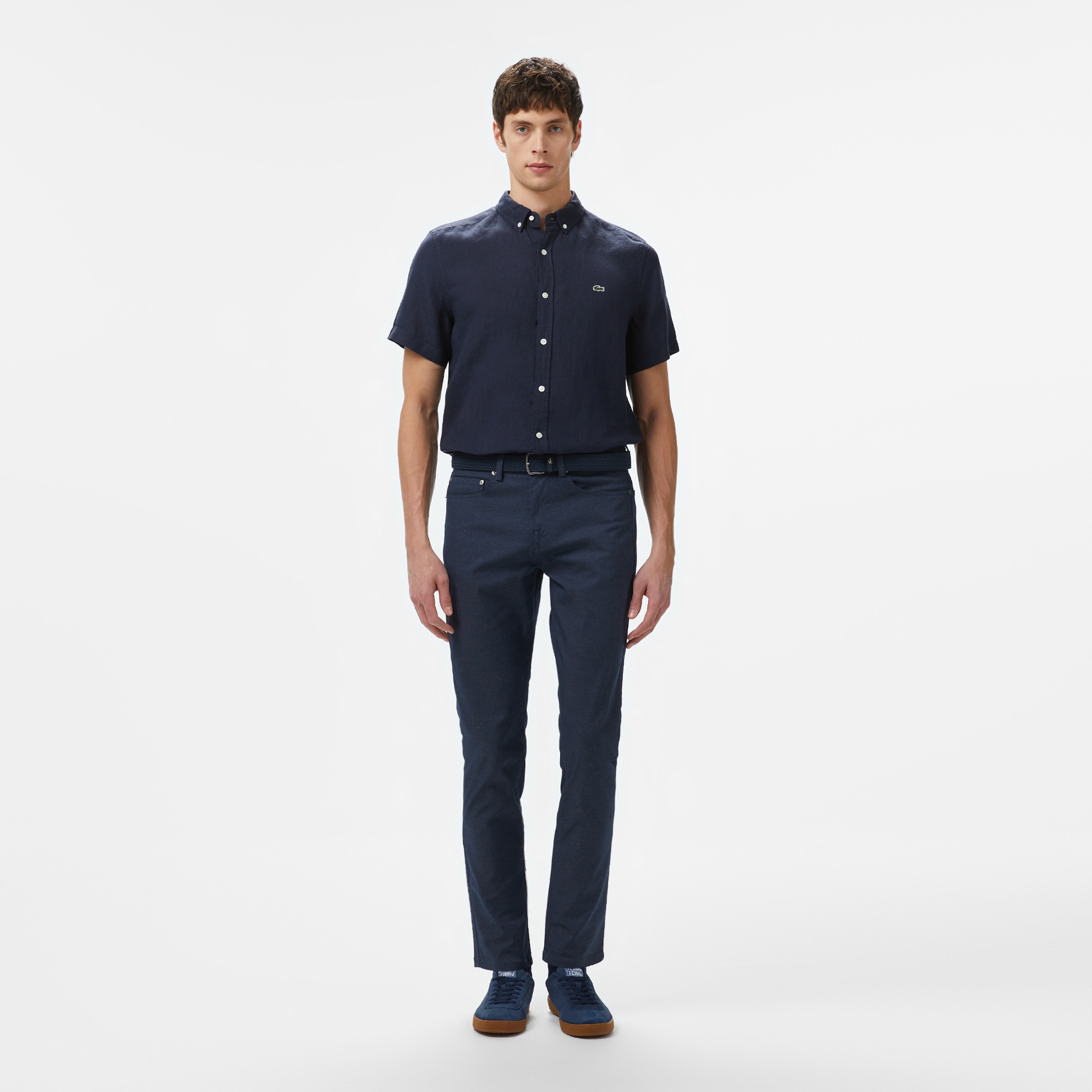 Lacoste Erkek Slim Fit Lacivert Jean Pantolon