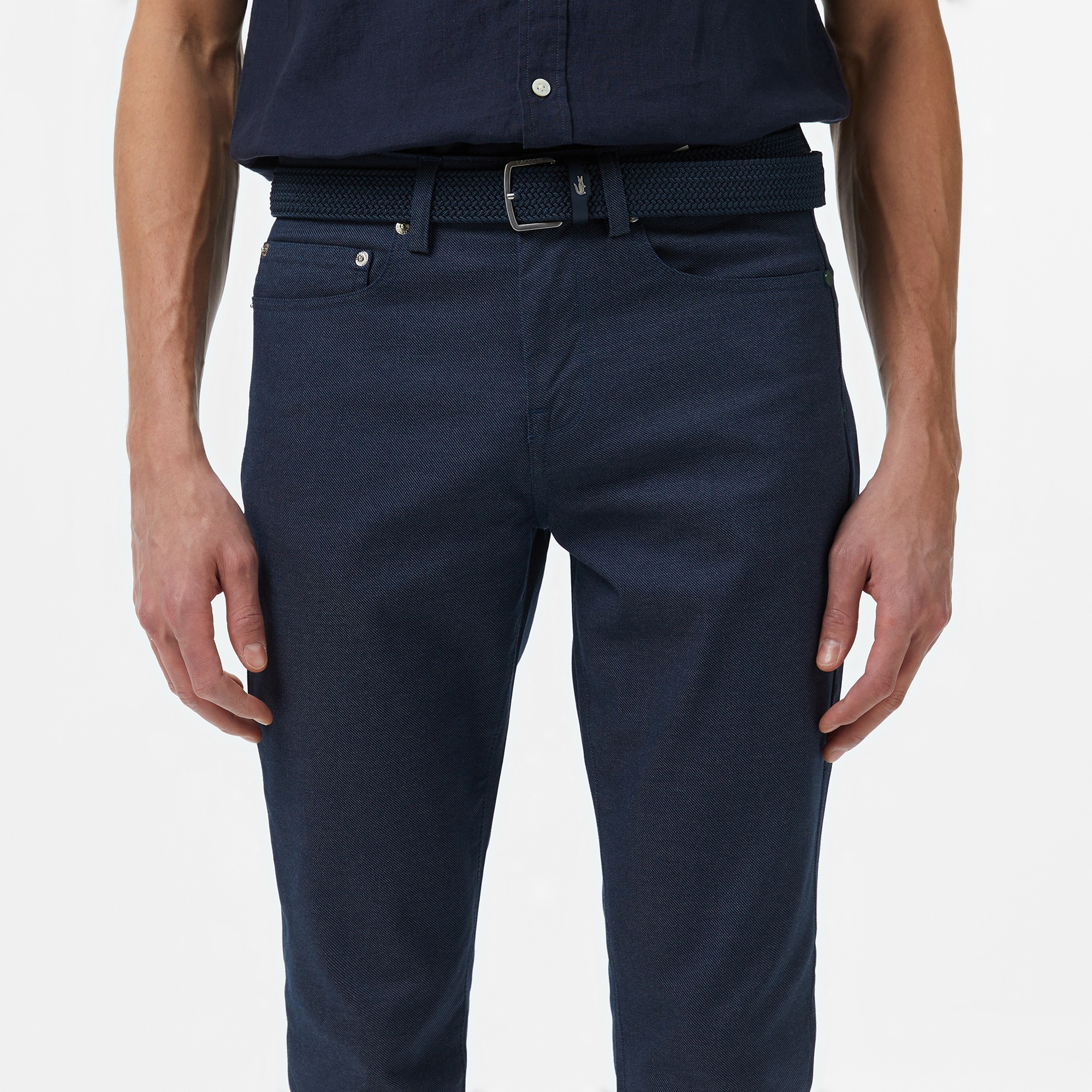 Lacoste Erkek Slim Fit Lacivert Jean Pantolon