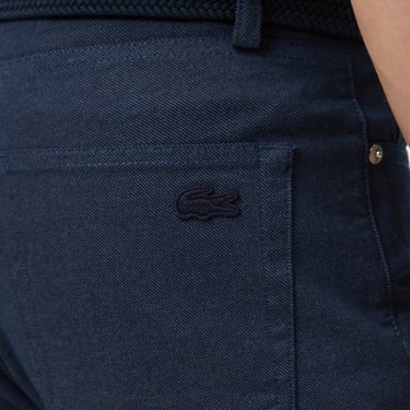  Lacoste Erkek Slim Fit Lacivert Jean Pantolon