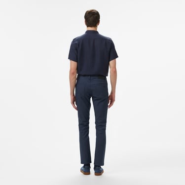  Lacoste Erkek Slim Fit Lacivert Jean Pantolon