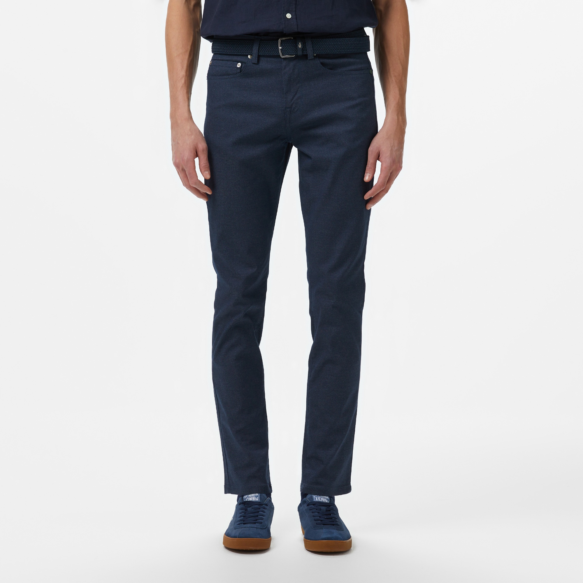 Lacoste Erkek Slim Fit Lacivert Jean Pantolon