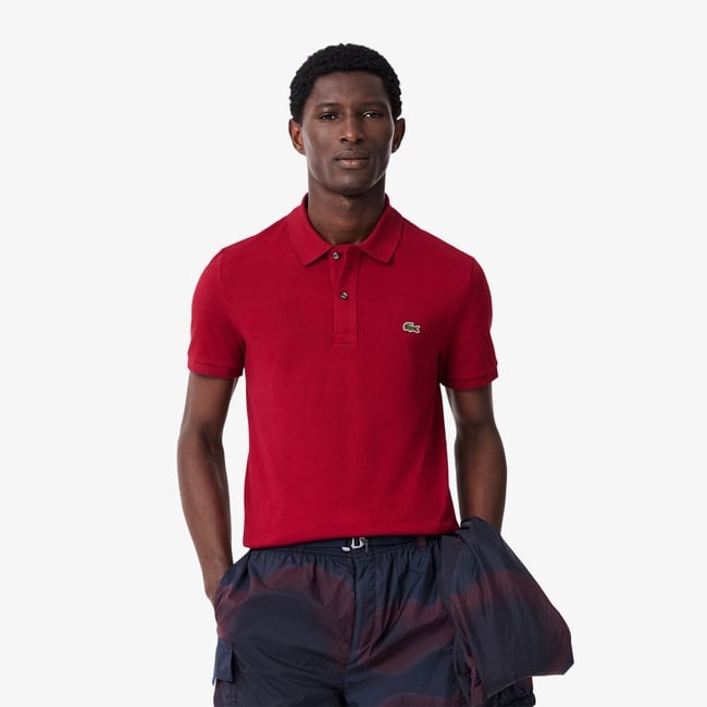  Lacoste L.12.12 Erkek Slim Fit Kırmızı Polo