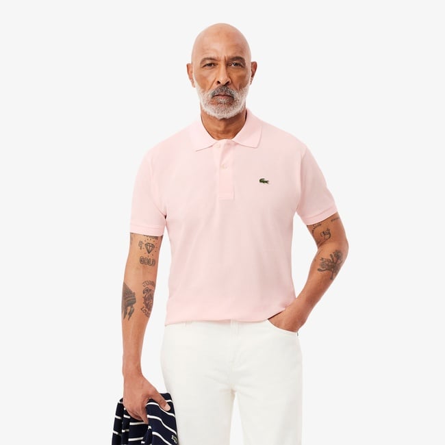  Lacoste L.12.12 Erkek Classic Fit Açık Pembe Polo